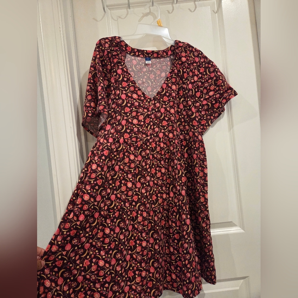 Floral V-Neck Dress